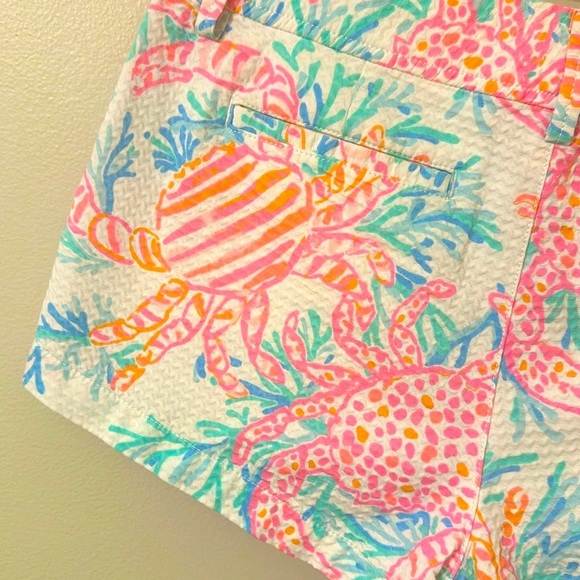 Lilly Pulitzer Womens Walsh Short Resort White Getting Steamy Print Sz 10 Preppy - Picture 4 of 8